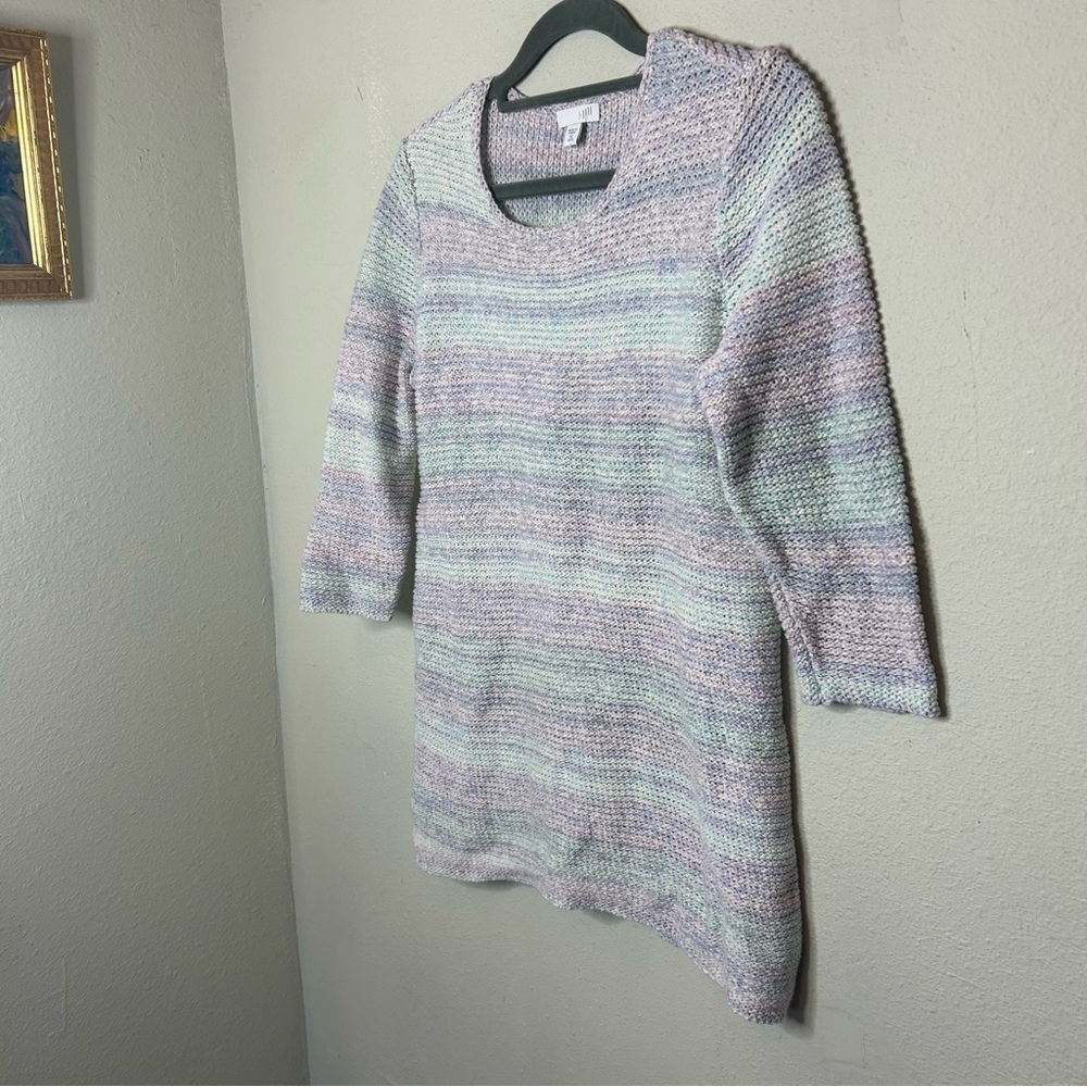 J. Jill 100% Cotton Knit Pastel Sweater Size XS Petite - Picture 6 of 6